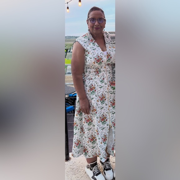 Anthropologie The Tommie Zip-Front Midi Dress size XL EUC - Picture 5 of 5